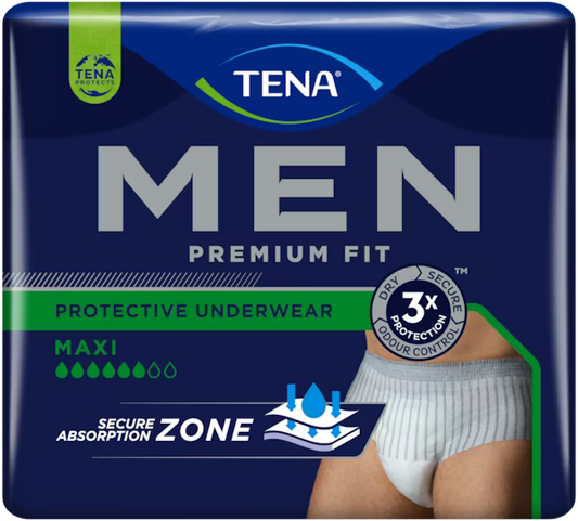 TENA Men Premium Fit Protective Underwear Maxi Incontinence Underwear