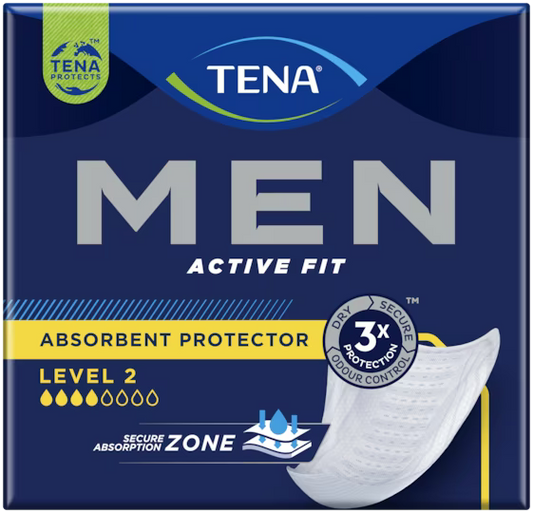 TENA Men Active Fit Absorbent Protector Level 2 Incontinence pad