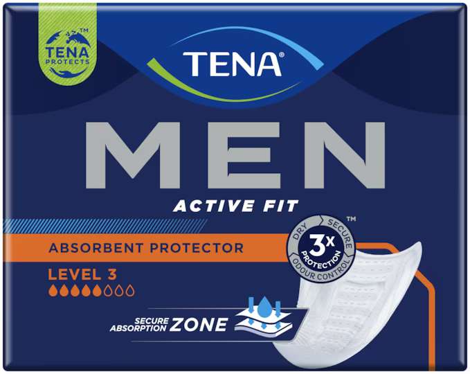 TENA Men Active Fit Absorbent Protector Level 3 Incontinence pad