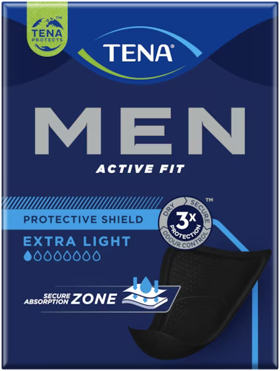 TENA Men Active Fit Protective Shield Extra Light Incontinence Pad